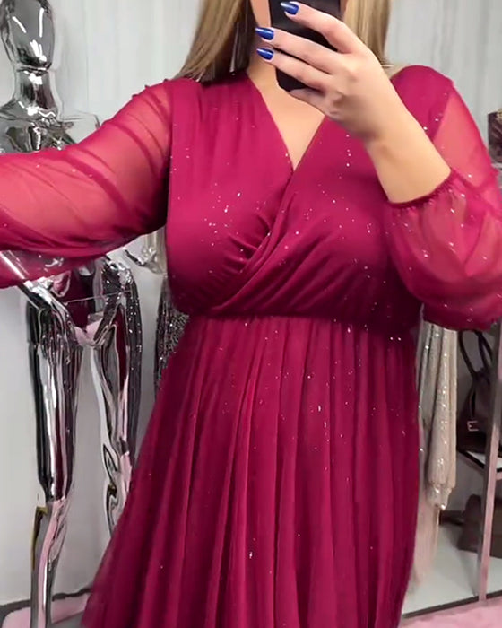 Temperament V-Neck Fashion Dress