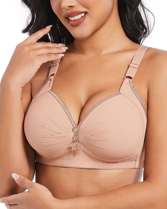 Three-Row Hook Bra