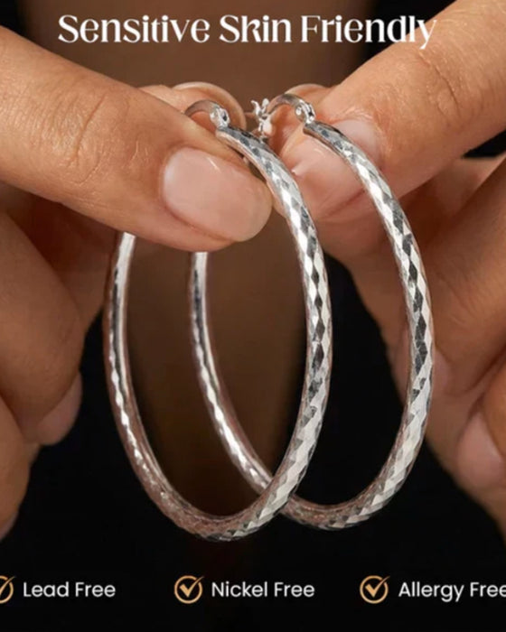Women's Diamond Cut Earrings