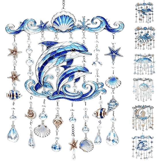 2D Ocean-Themed Wind Chime