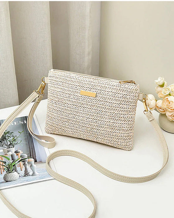 Shoulder Clutch Bag – Lightweight, Versatile, Metallic Accents ✨