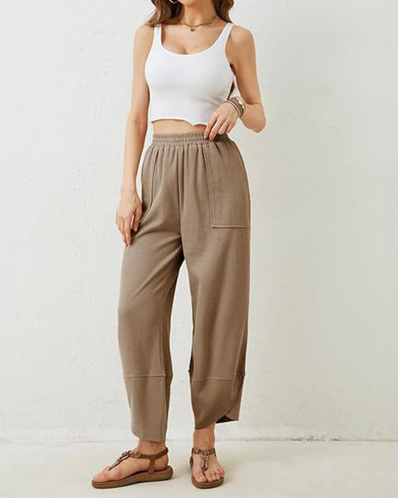Women’S Harem Barrel Wide Leg Pants