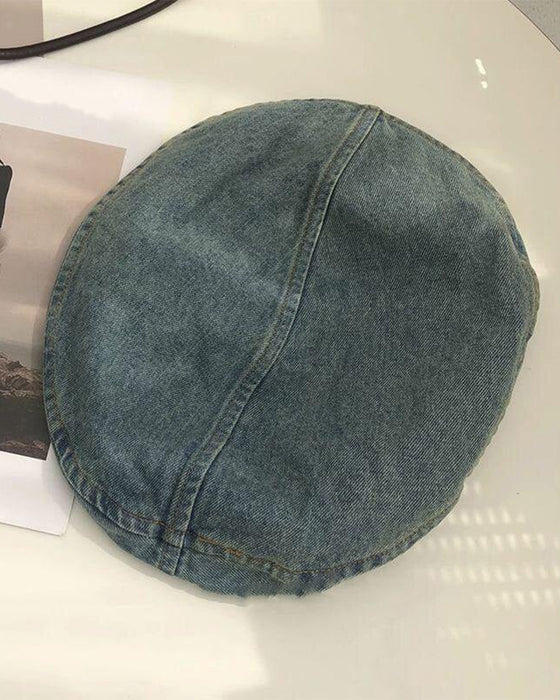 Women'sVintage Denim Beret