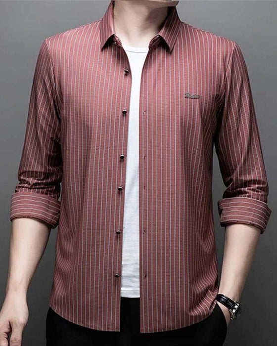👔Men's Classic Long-Sleeved Striped Shirt