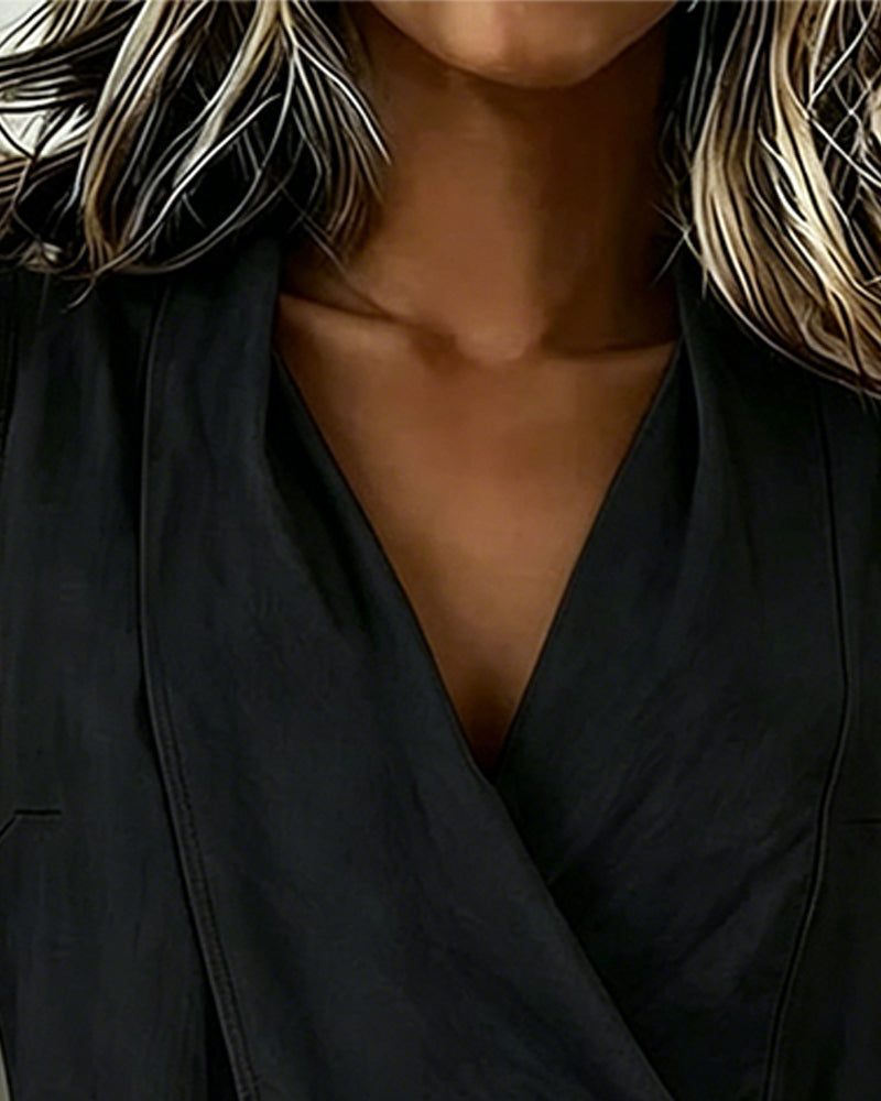 Crisscross Tie Cotton Linen Solid Tank Top