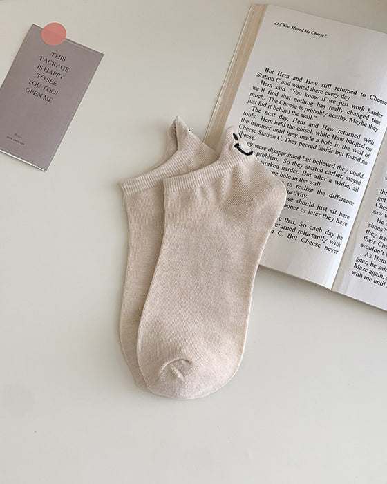 💖 Cute Face Ankle Socks – Bring Joy to Your Every Step