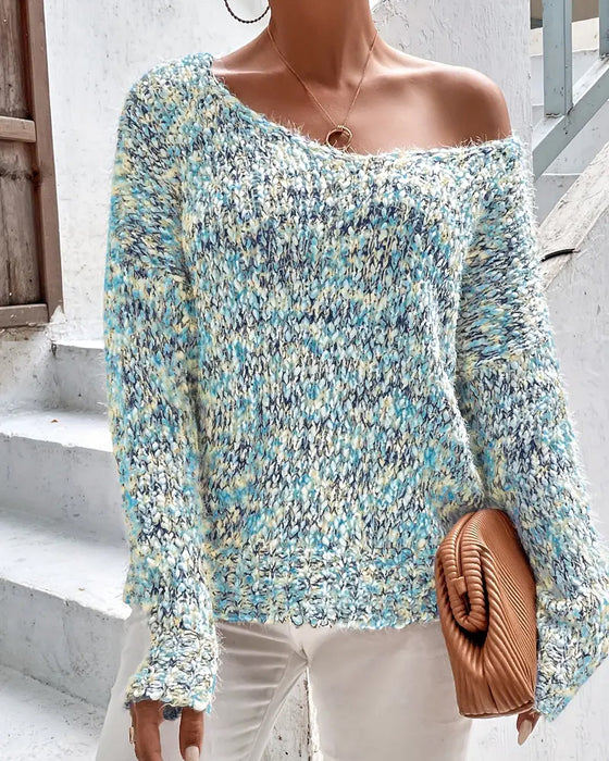 Fashionable Casual V-Neck Sweater