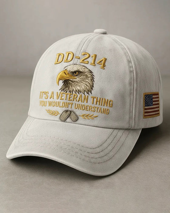 DD-214 Veteran 3D Embroidered Cap