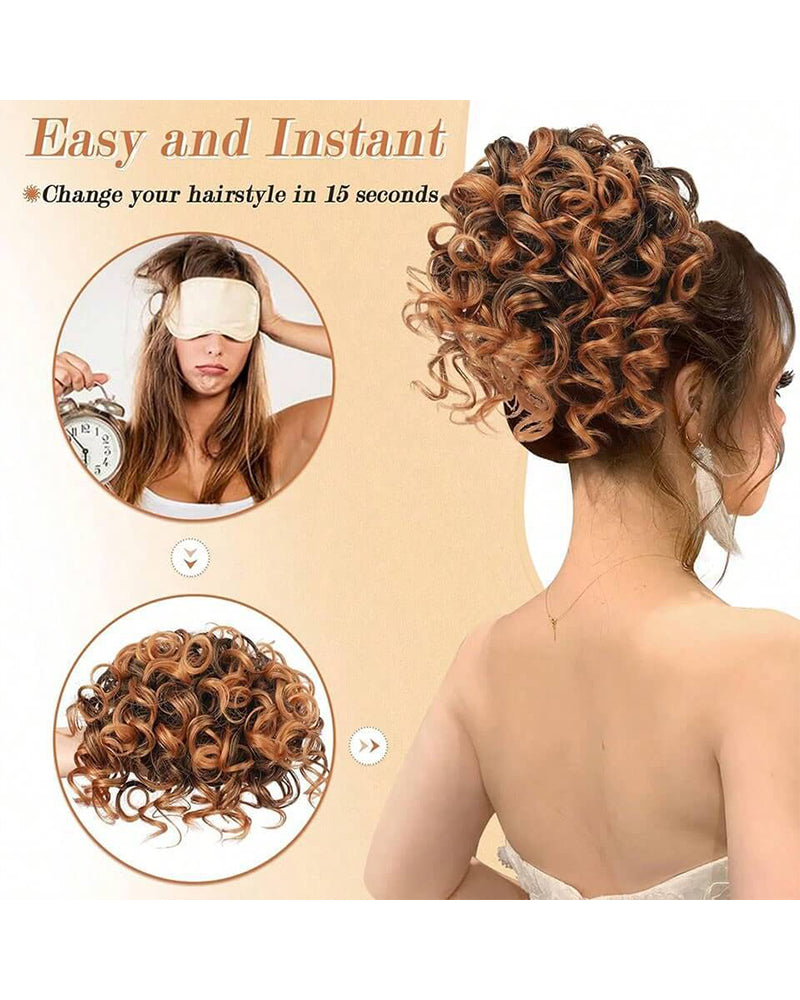Drawstring Elastic Wave Wig