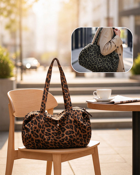 Large Capacity Leopard Print Tote Bag