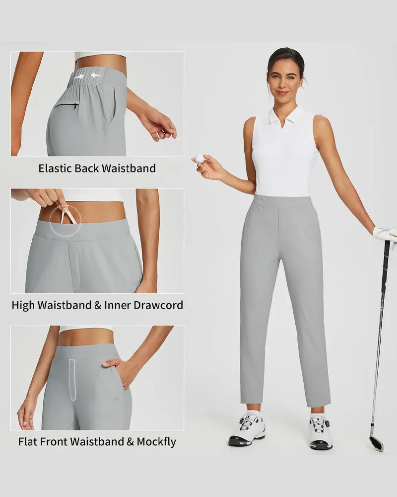 Solid Color Nine Points Pants