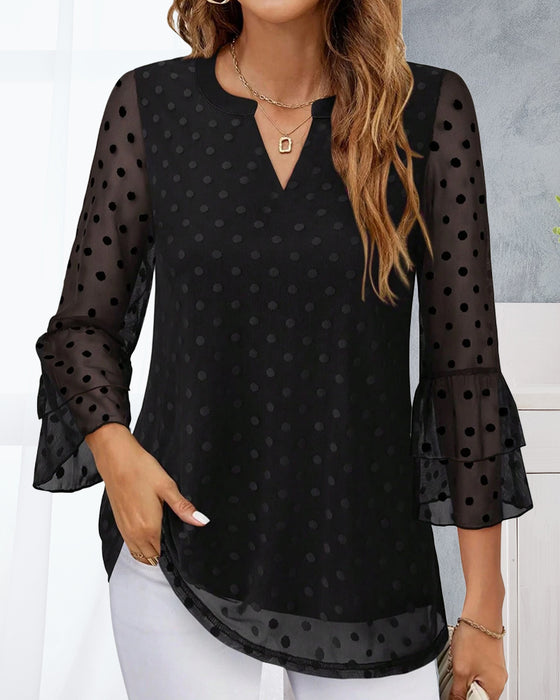 Polka Dot Elegant Blouse