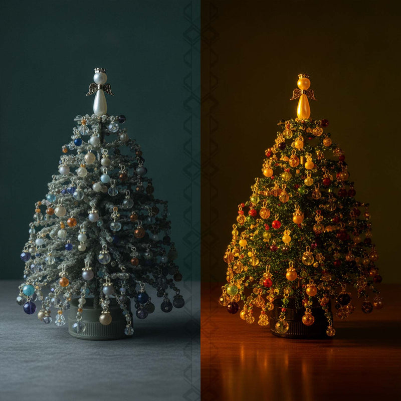 DIY Beaded Christmas Tree Ornament Craft Kit-price zap