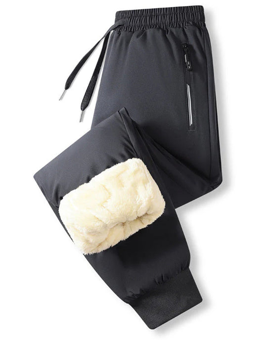 Men's Warm-Lined Waterproof Drawstring Trousers
