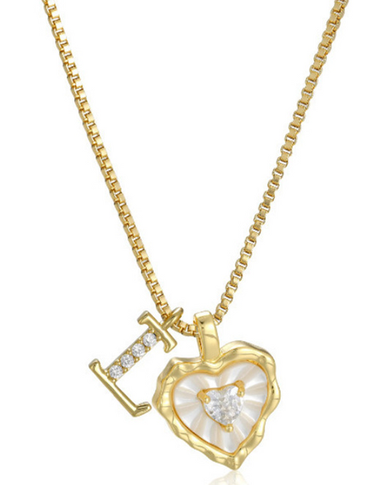 A–Z Micro Pave Letter Pendant Necklace