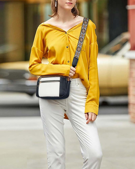 Multifunctional zipper crossbody bag