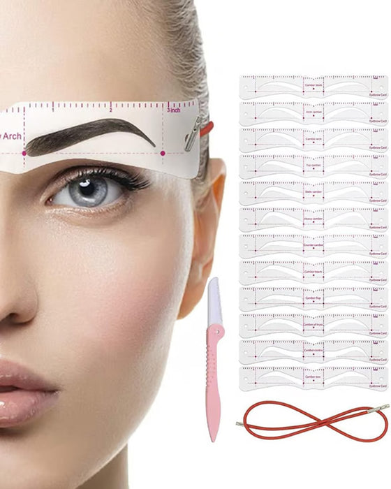 Reusable Eyebrow Stencil Shaper Kit