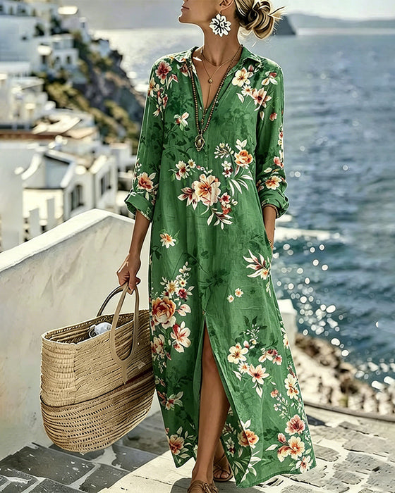 Floral Print Maxi Dress