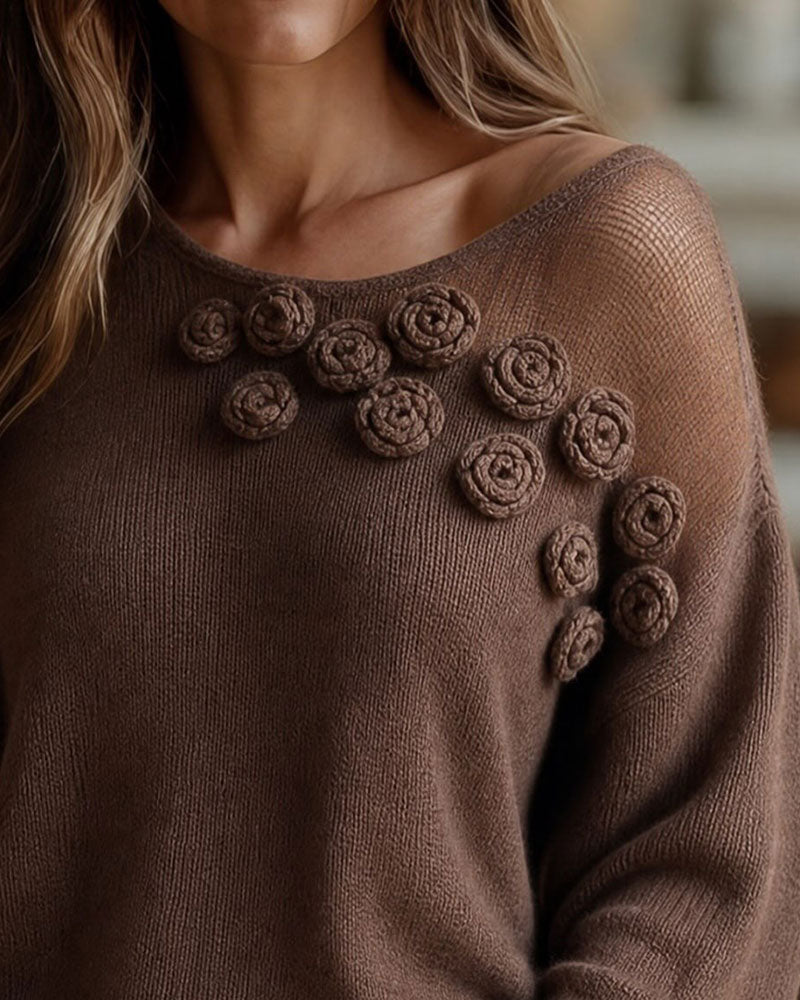 Solid Color Long Sleeve Fashion Pullover