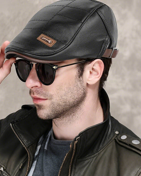 New Fashion Leather Beret