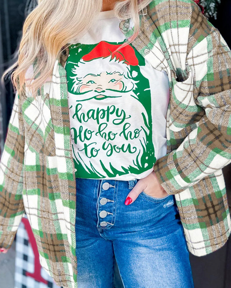 Checkered Woolen Shirt Relaxed Coat