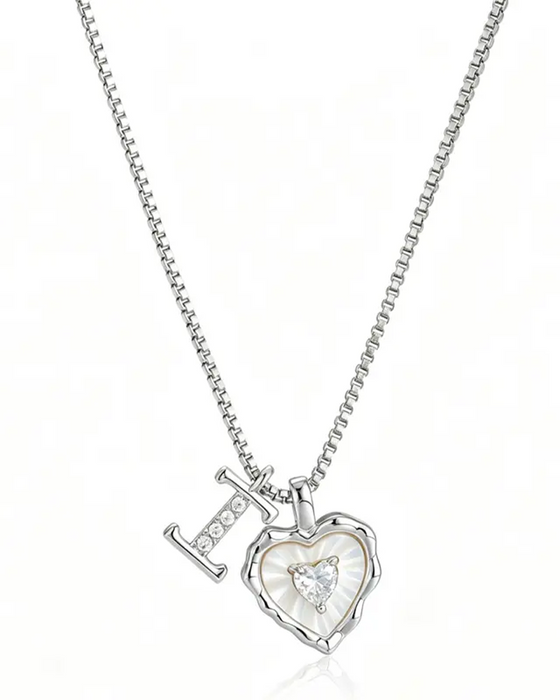 A–Z Micro Pave Letter Pendant Necklace