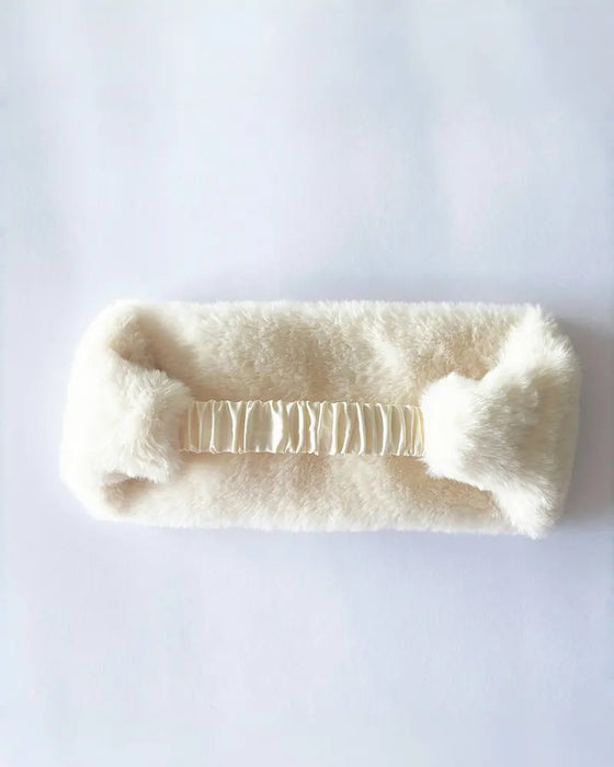 Wide Edge Soft Warm Windproof Cold-Proof Fuzzy Headband