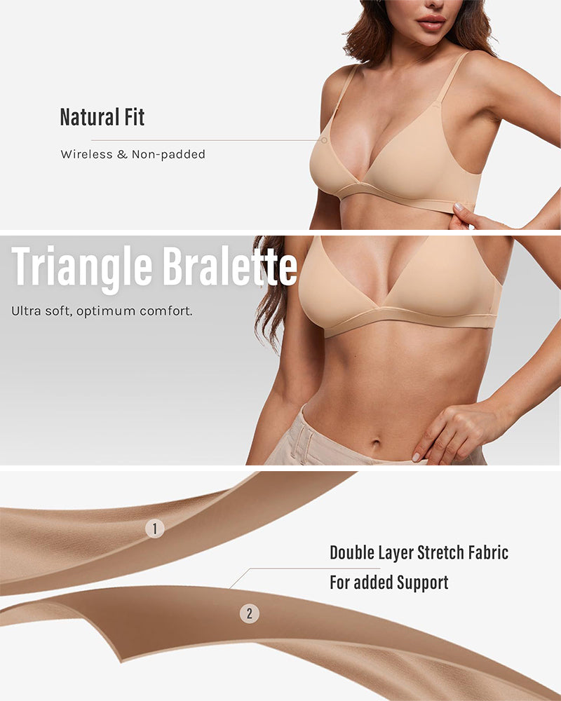 Sexy Wirefree Solid Color Lingerie
