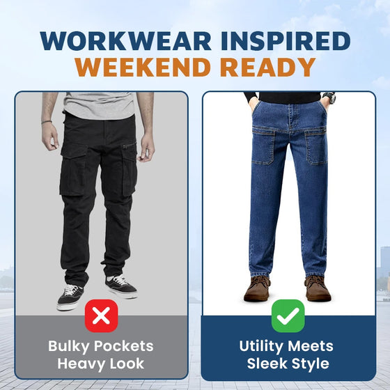 Comfortable Multi-Pocket High Durable Cargo Jeans