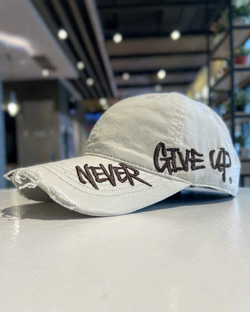 Cool Unisex Distressed Embroidered Hat