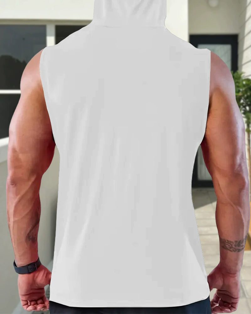 Men's Hooded Pocket Tank Top
