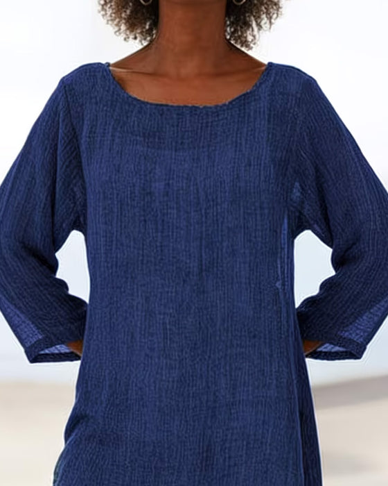 Irregular Long-Sleeved Lightweight T-Shirt