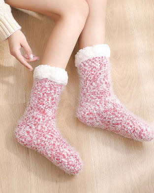 Cozy Lounge Slipper Socks with Grippers