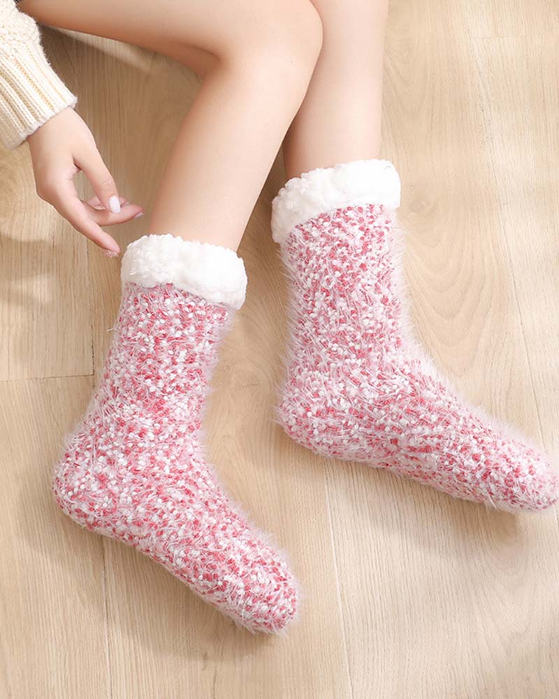 Cozy Lounge Slipper Socks with Grippers