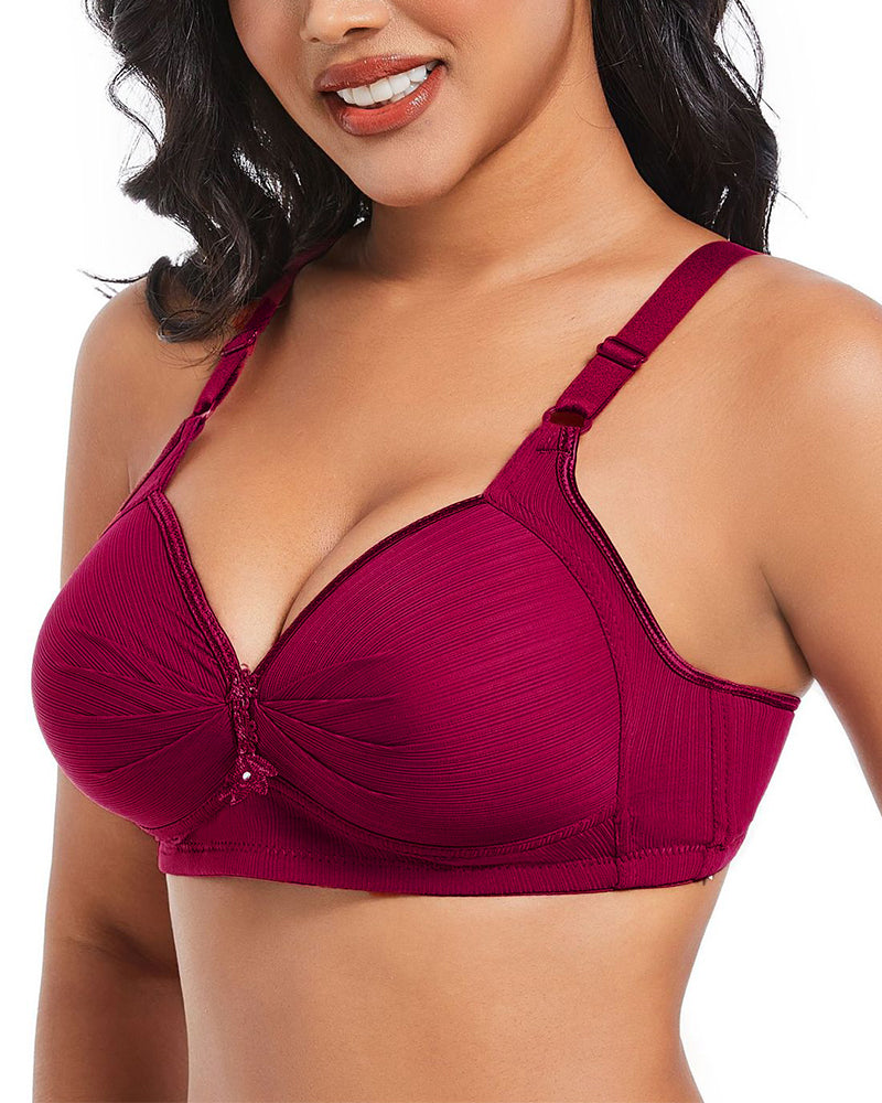 Three-Row Hook Bra