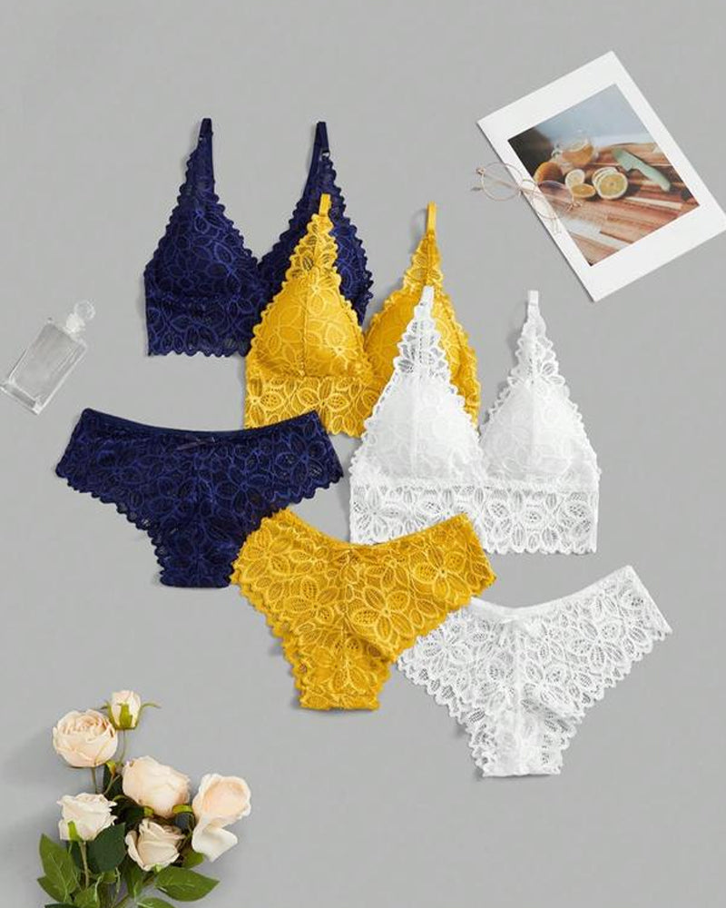Women's Lace Romantic Underwear Set