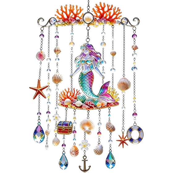 2D Ocean-Themed Wind Chime