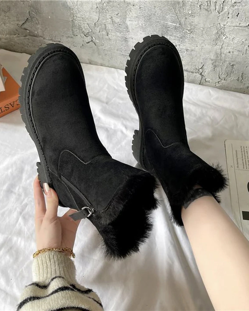Women's Winter Fleece Snow Boots
