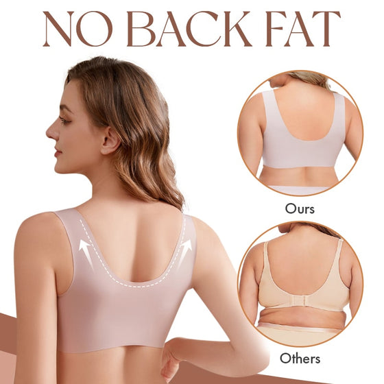 Seamless Push Up Wireless Lace Bra