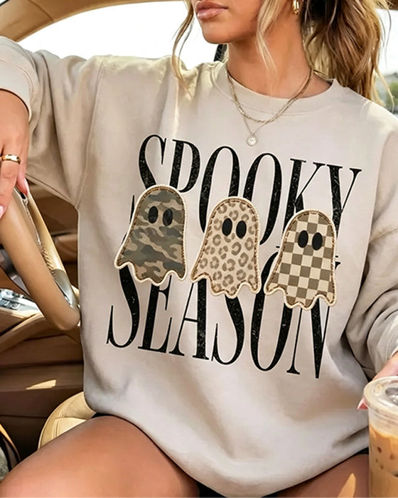 Round Neck Long Sleeve Sweatshirt