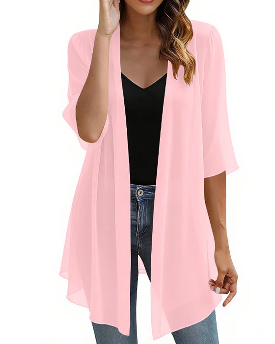 Lightweight Solid Sun Protection Cover-Up