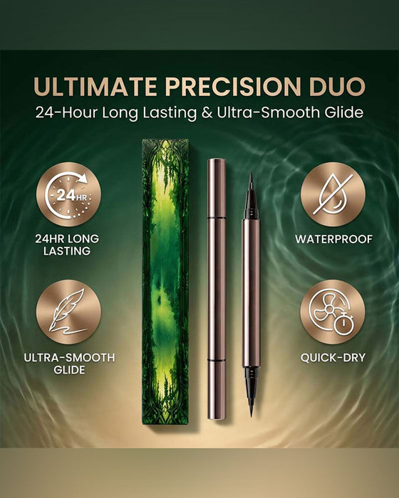 Dual-Tip Long-Lasting Liquid Eyeliner