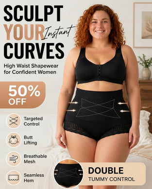 Women's Cross Tummy Control Shapewear Panties