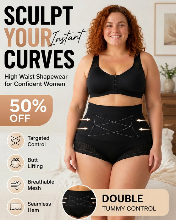 Women's Cross Tummy Control Shapewear Panties