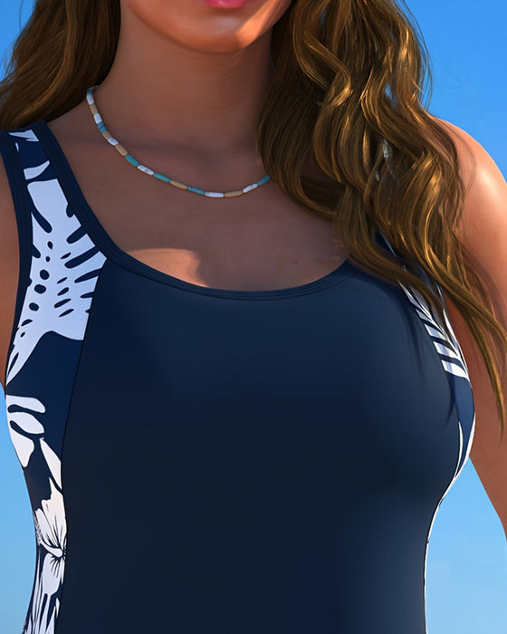 Palm Leaf Print Tankinis