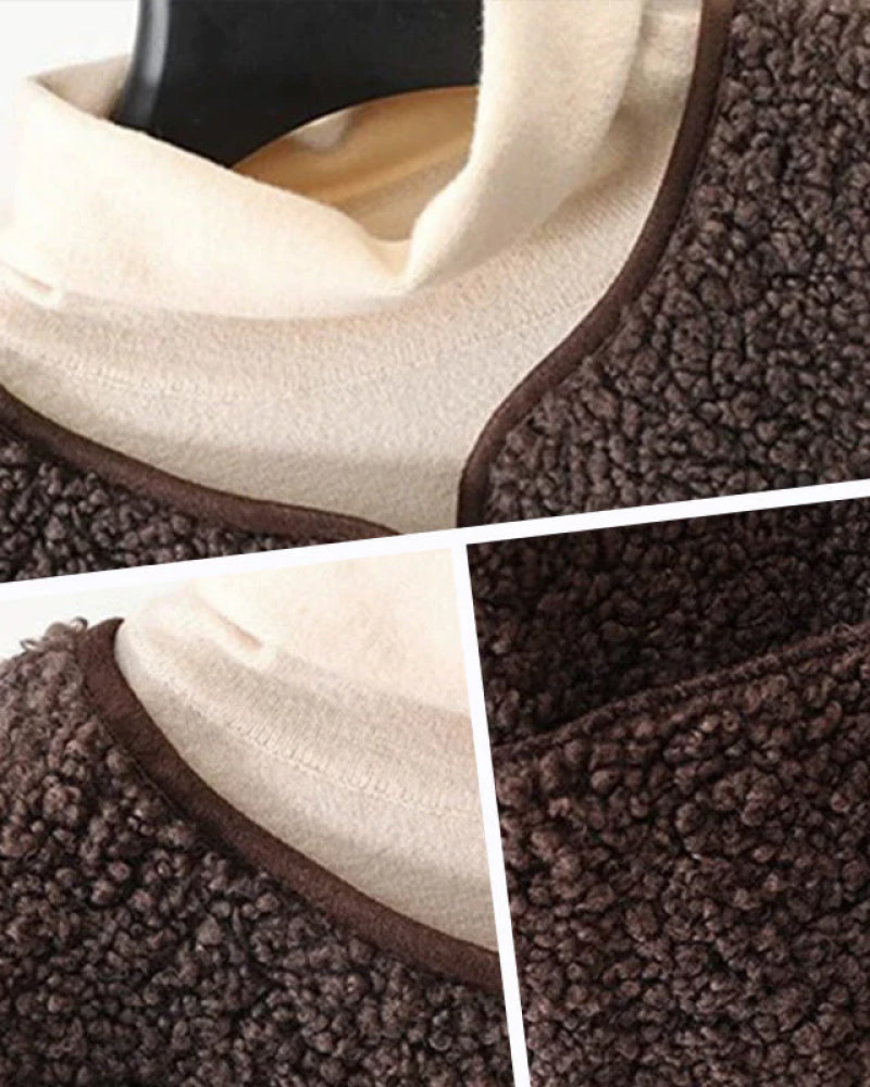 Women's Fall Button Down Short Warm Vest