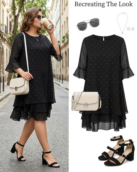 Polka Dot Tiered Dress