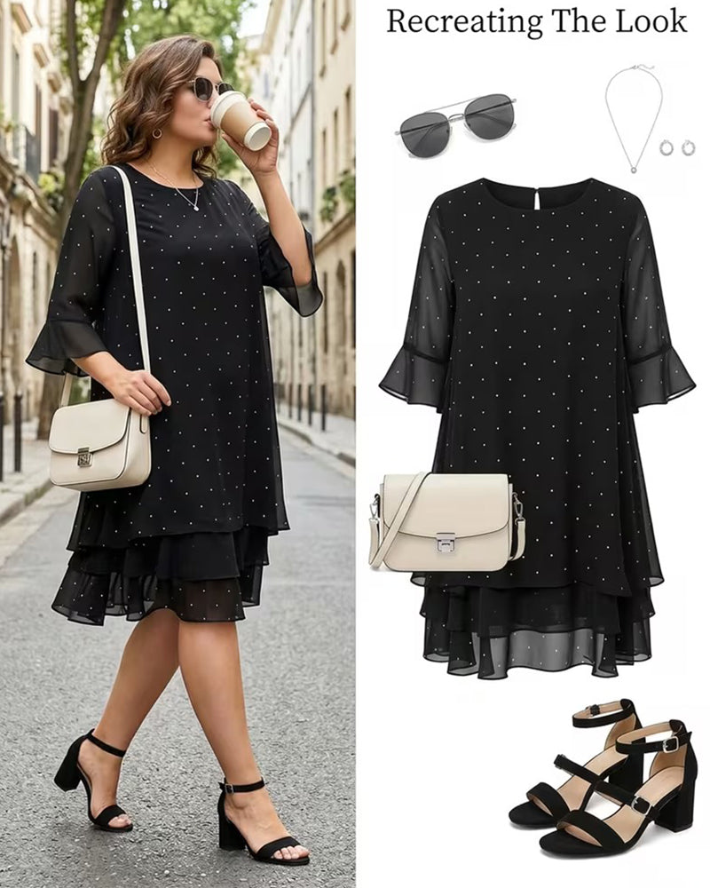 Polka Dot Tiered Dress