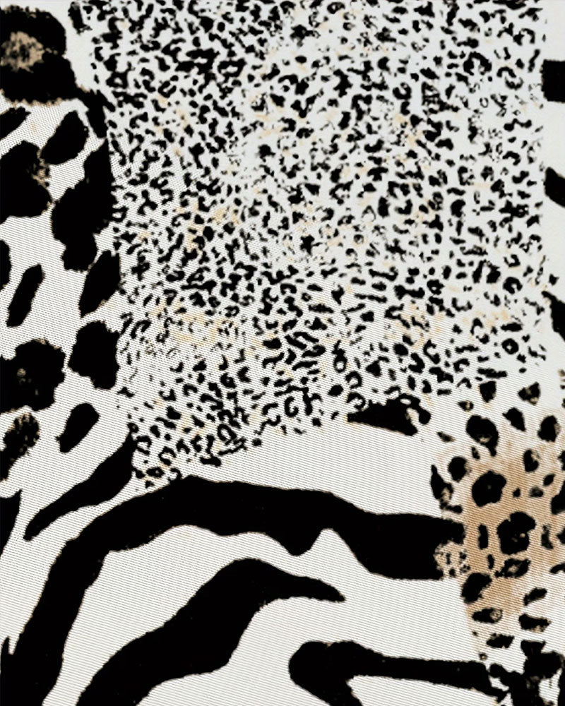 Fashion Leopard Print Patchwork Shirt