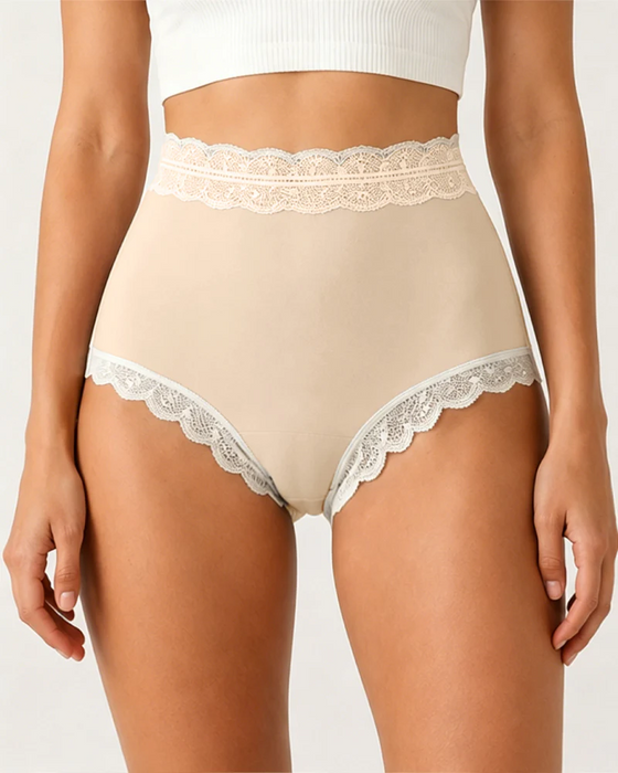High Waist Tummy Control Seamless Lace Lingerie
